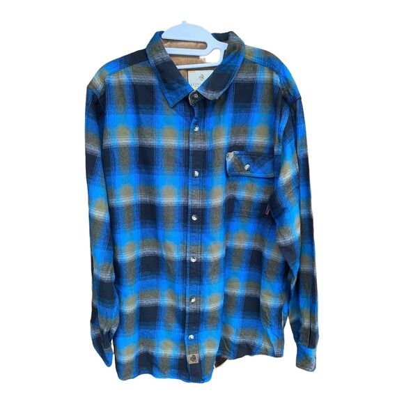 Legendary Whitetails Flannel Shirt With Corduroy Detail Plaid Size Men's XL - Picture 1 of 11